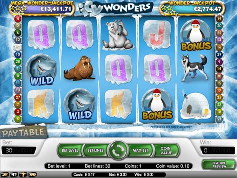 Icy Wonders Progressive Jackpot Slot.